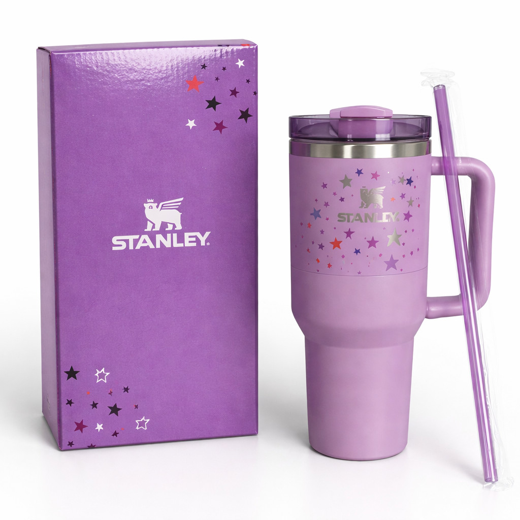 Stanley -Purple Star Edition 40oz Quencher H2.0 Flow State Tumbler