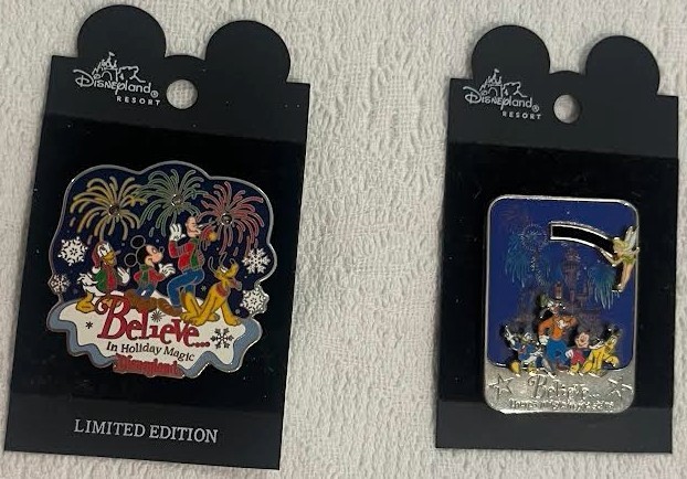Disney Pin 2001 Believe In Holiday Magic LE 3600 & There's Magic In The Stars