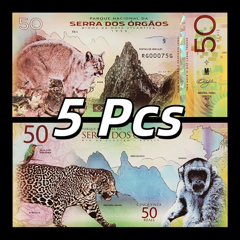 Brazil, Serra dos Órgãos National Park, 5pcs x 50 Fantasy Polymer, 2018 Jaguar