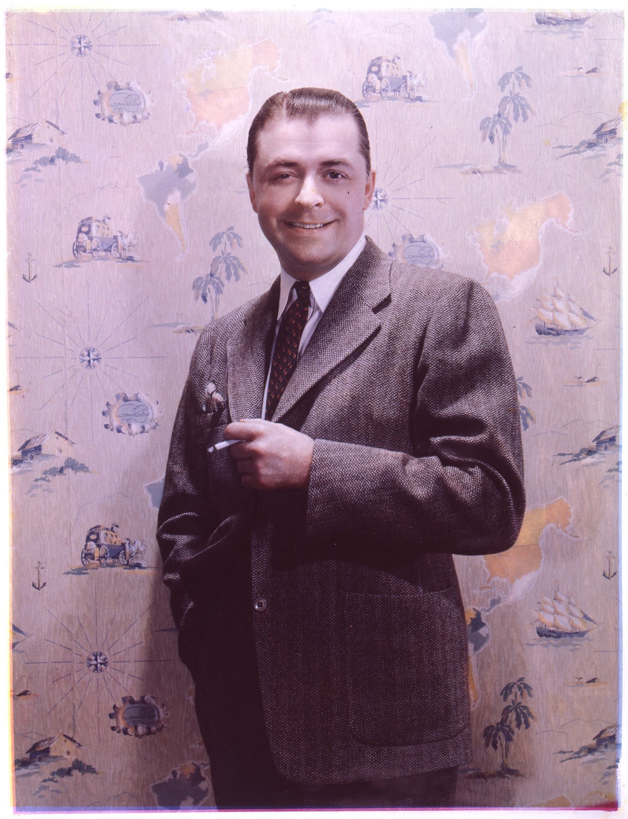 PFE5-78 STAGE ACTOR LYLE TALBOT ORIGINAL NY MIRROR SHOOT 4X5 COLOR TRANSPARENCY