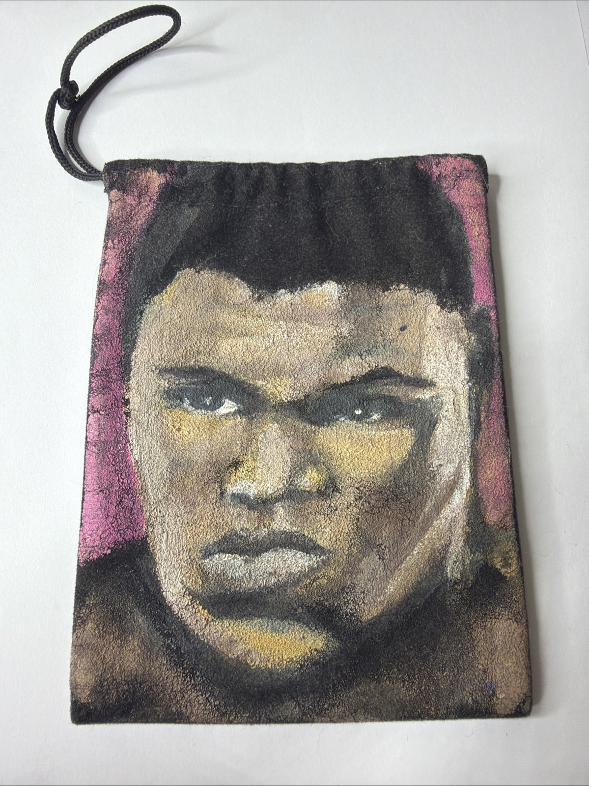 Vintage Folk Art Las Vegas Muhammad Ali Marble Bag?
