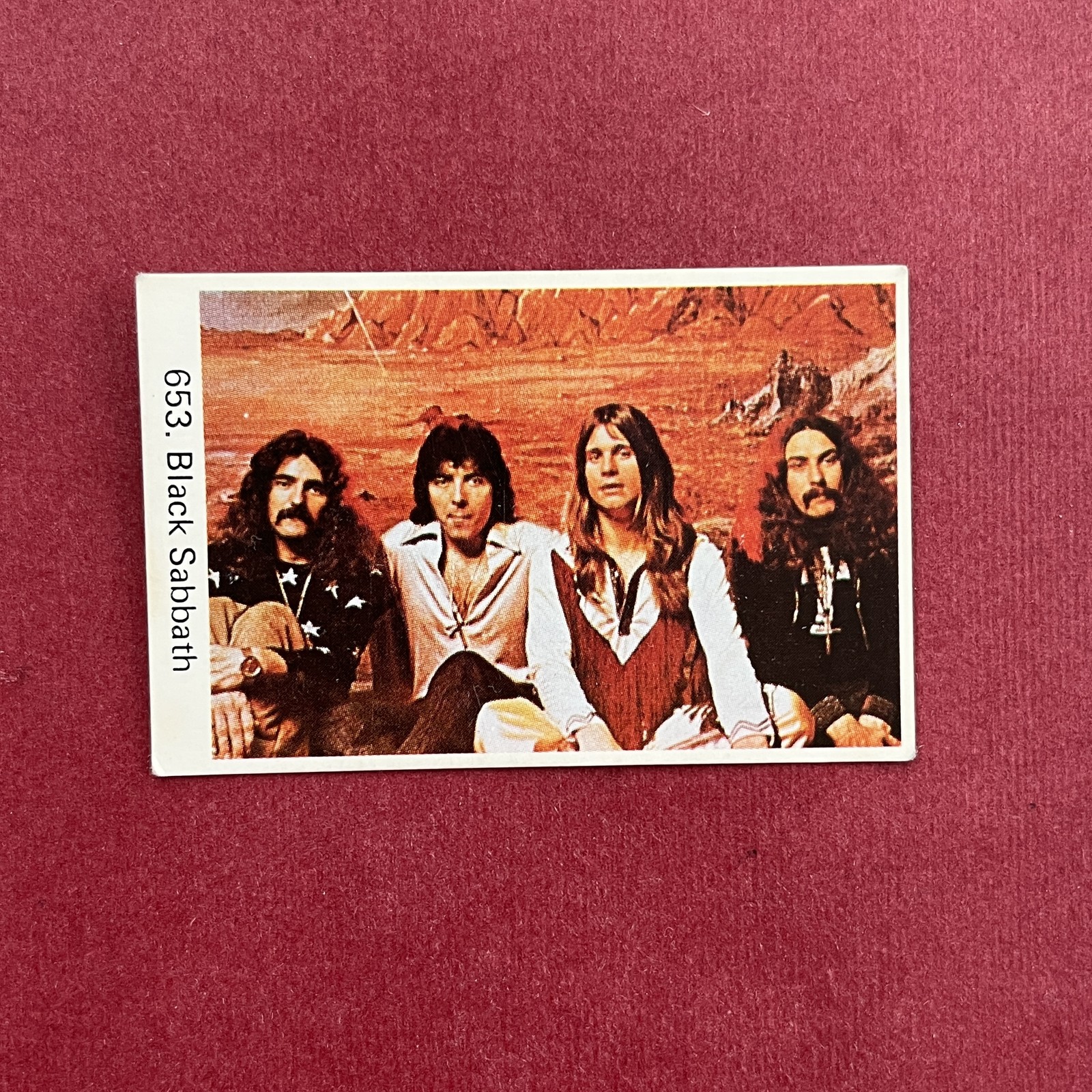 Black Sabbath 1975 Swedish Samlarsaker Popbilder #653 Trading Card