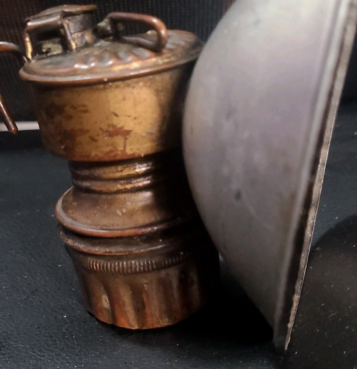 Vintage Solid Brass Coal Miners’ Head Lamp Antique  🔥