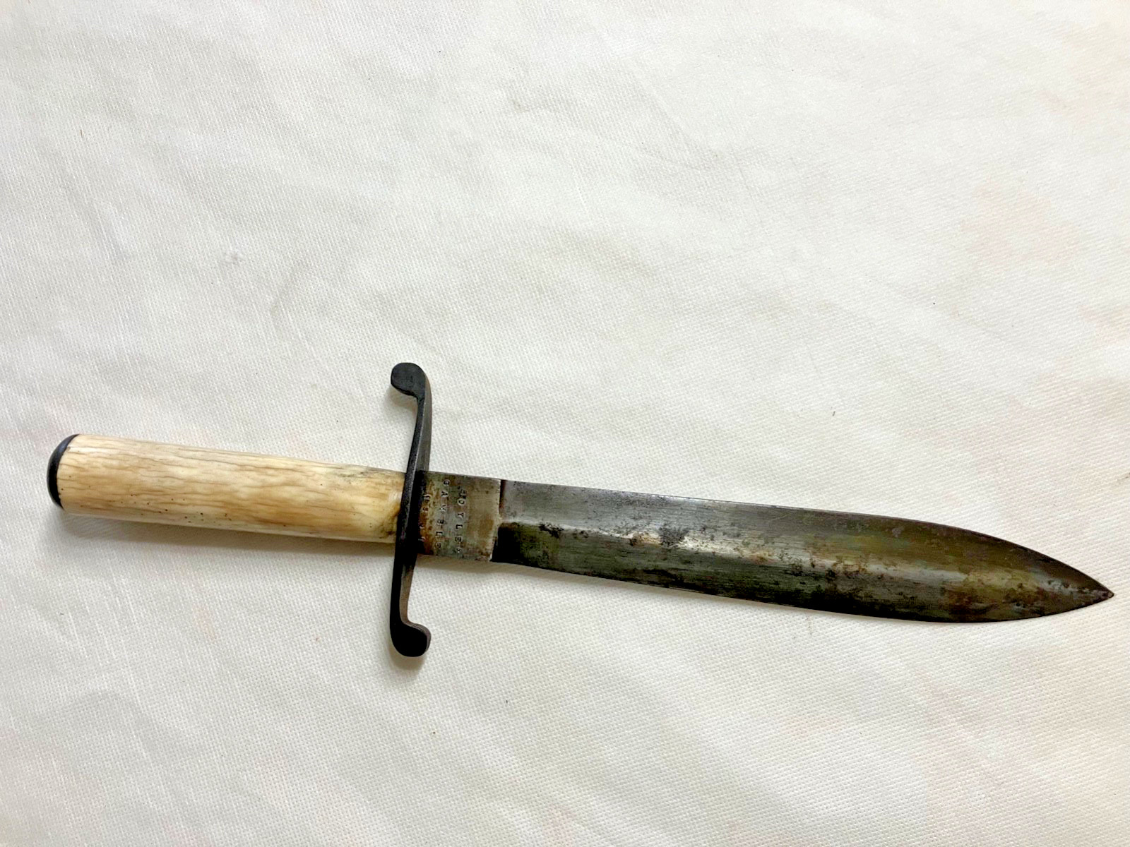Rare Civil War Era Boyle Gamble 1861 Confederate Maker Knife No Sheath