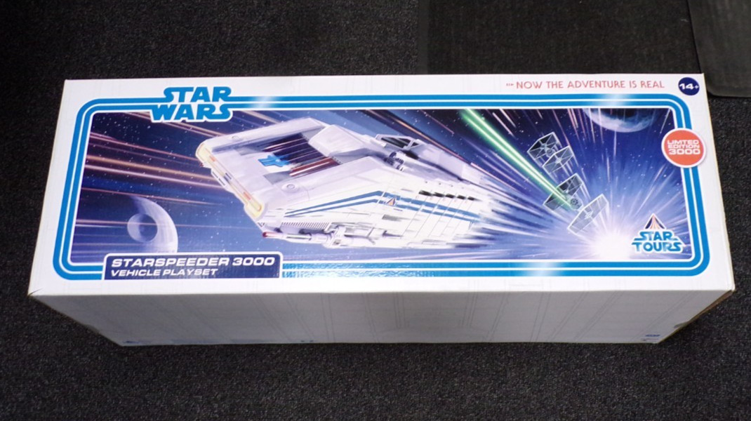 RARE STAR WARS STAR TOURS STARSPEEDER 3000 PLAYSET D23 2024 LTD TO 3000 NEW BOX