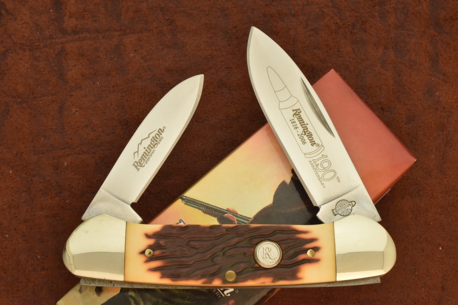 REMINGTON UMC BROWN STAGLON DELRIN KNIFE BULLET SHIELD 1816-2006 (34100)