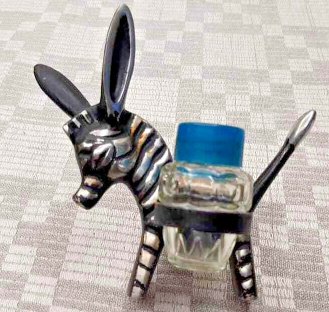  Spices Salt Pepper Shaker 1970s Vintage USSR Metal Donkey Zebra