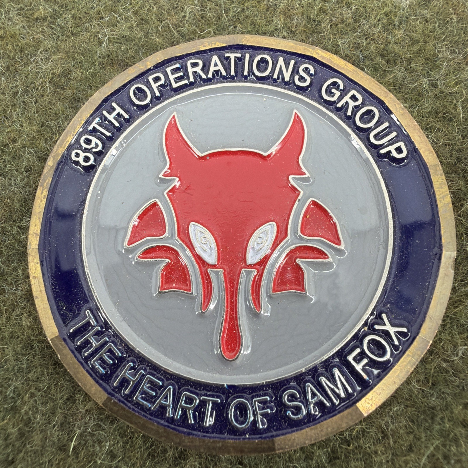 89th Operations Group - SAM FOX - Challenge Coin -