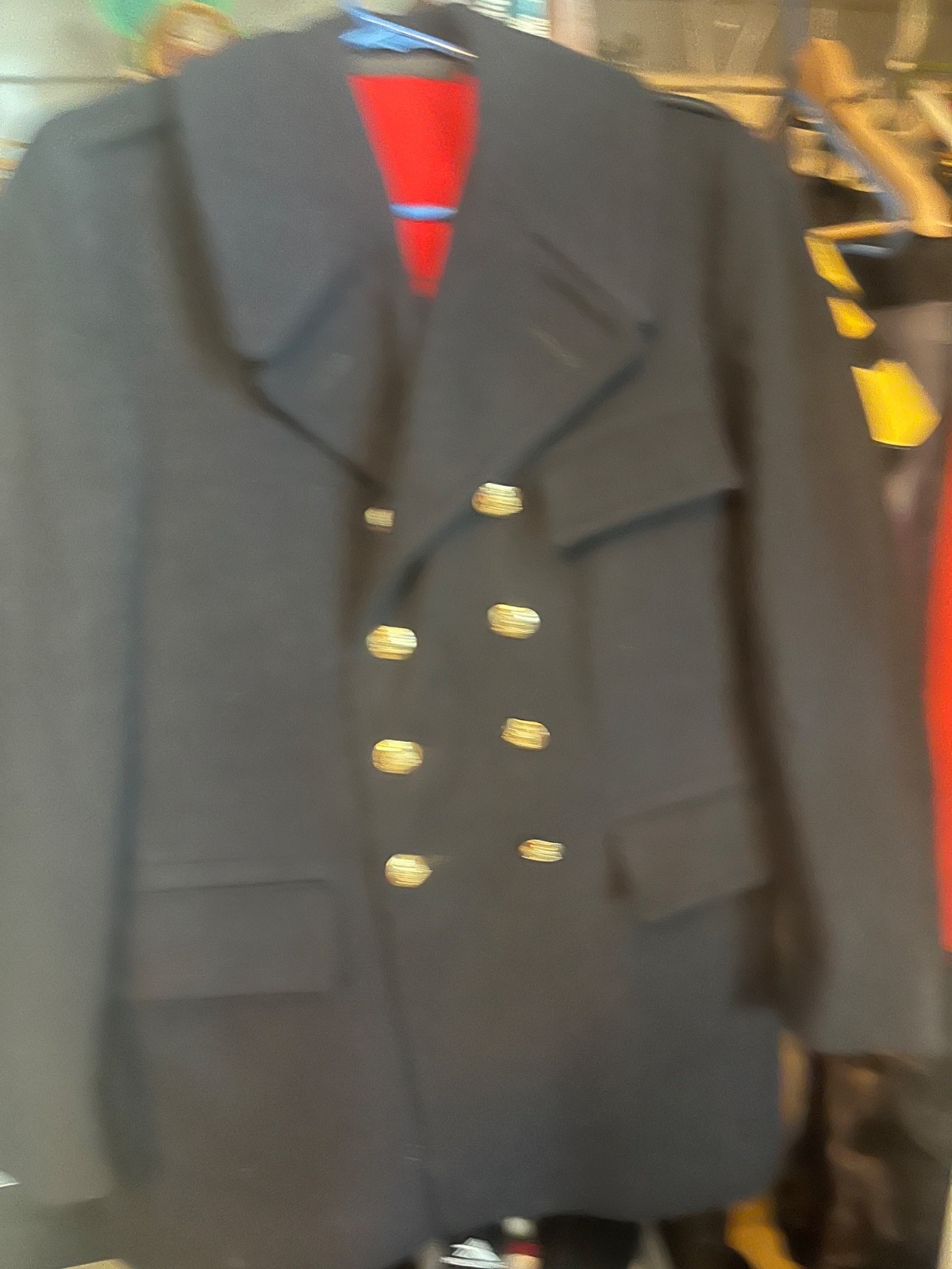 Vintage RCMP Pea Coat Navy wool 1980 small