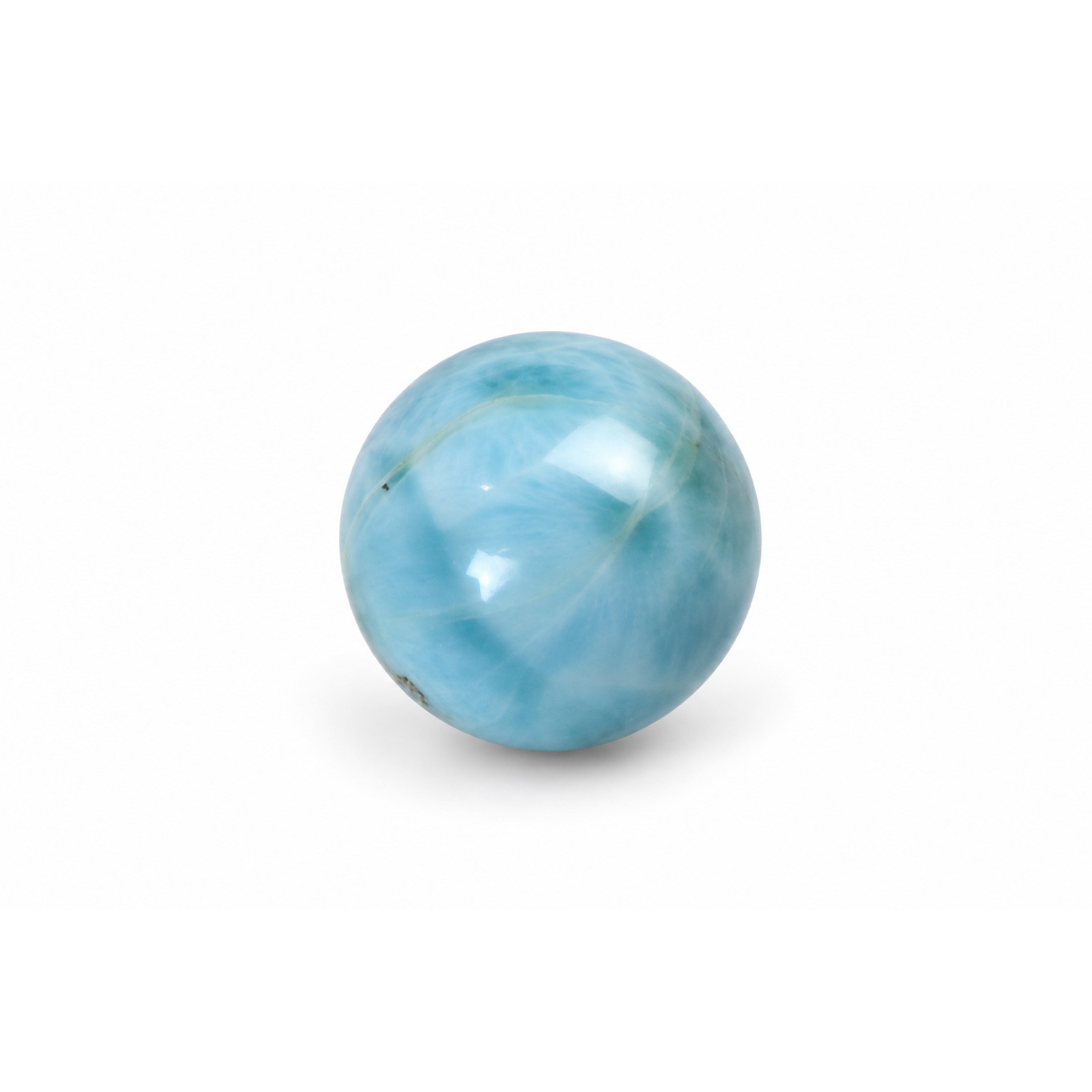 Genuine sky blue Dominican Larimar bead 14.6mm