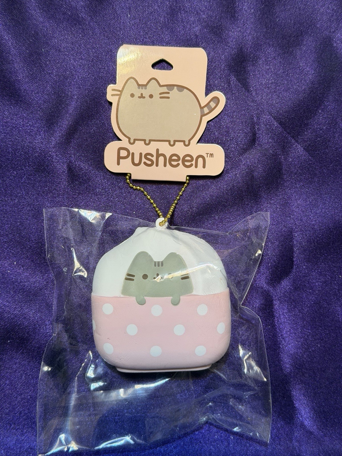 New Hamee Pusheen Squishy Square Ice Cream Tabby Cat Christmas Stocking Stuffer