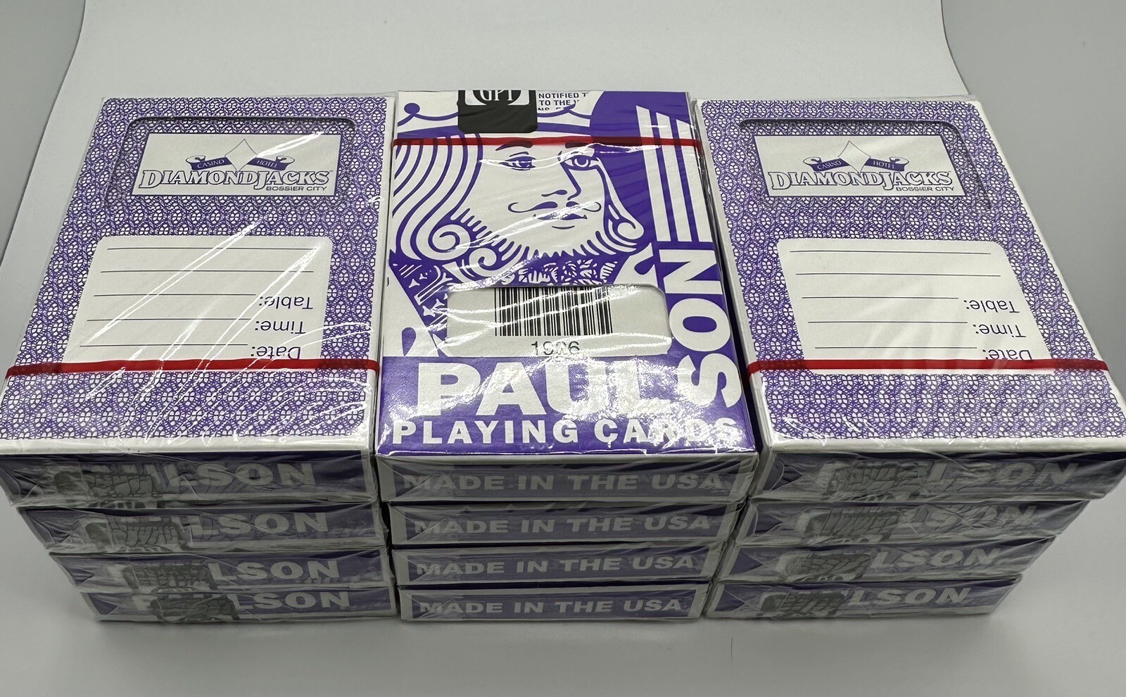 Dozen Paulson Playing Cards NEW Diamond Jacks Casino (12 Decks) - Purple