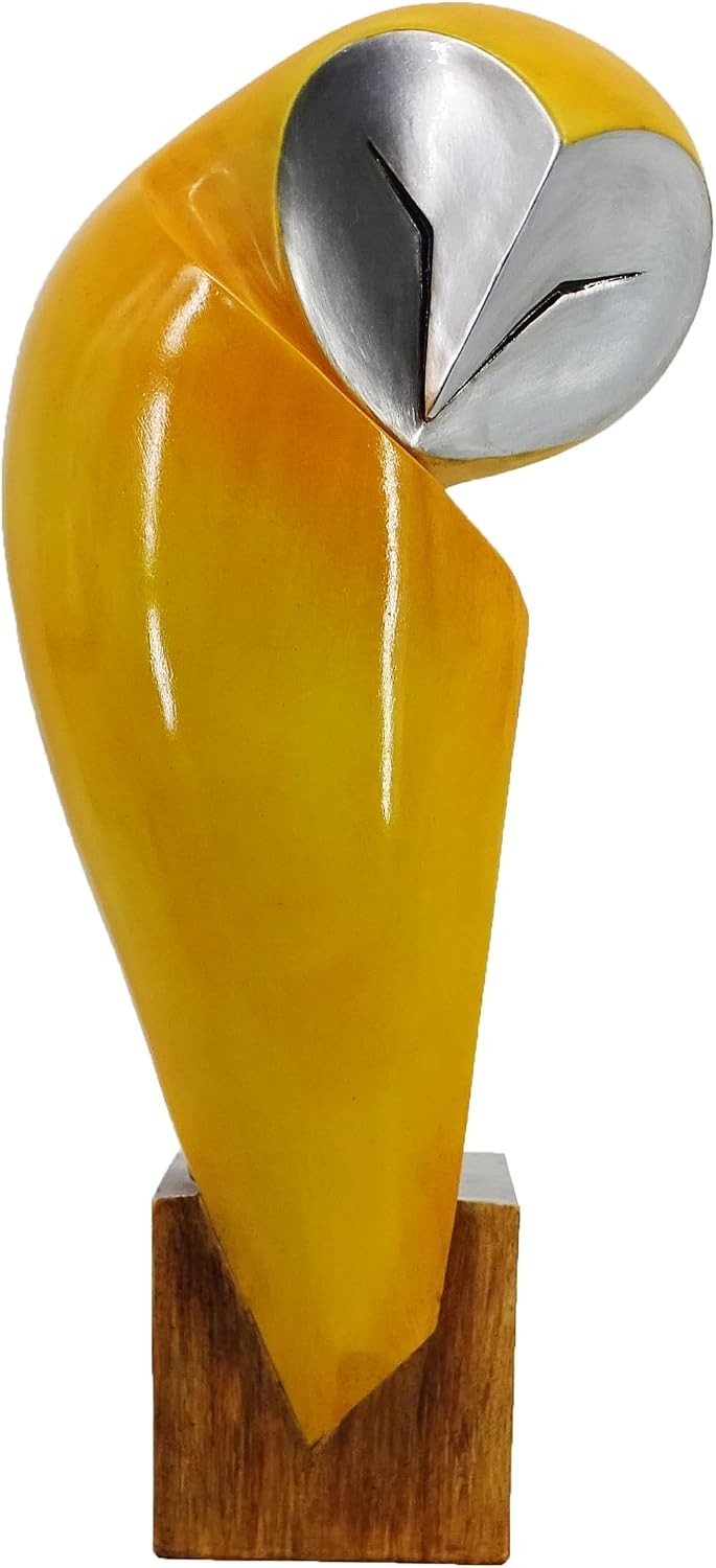 15 Inch Owl Statue, Resin Bookshelf Decor Figurine
