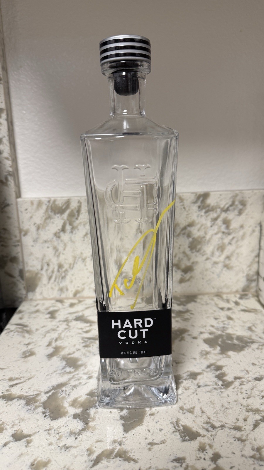 Dolph Lundgren Signed Hardcut Vodka Bottle