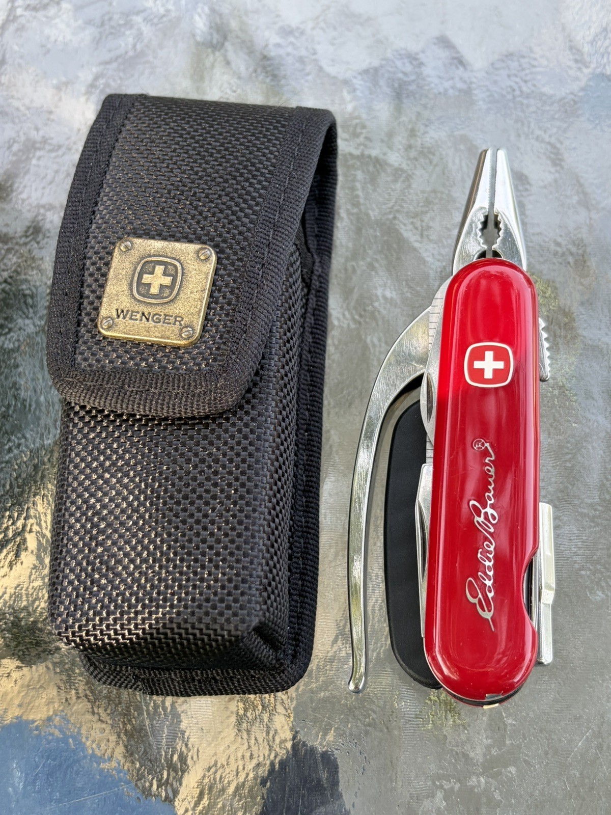Wenger Mini Grip Eddie Bauer Multi-Tool w/Pliers Rare Complete VG Condition 