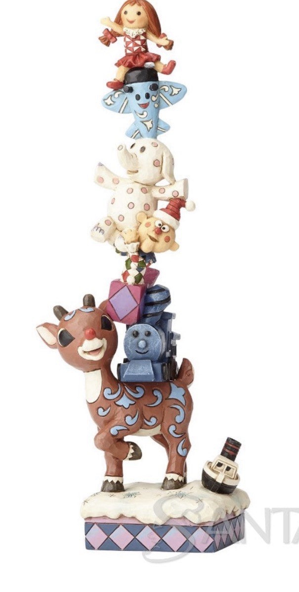 RARE Enesco Jim Shore Rudolph Traditions Stacked Misfits Figurine New 4058346