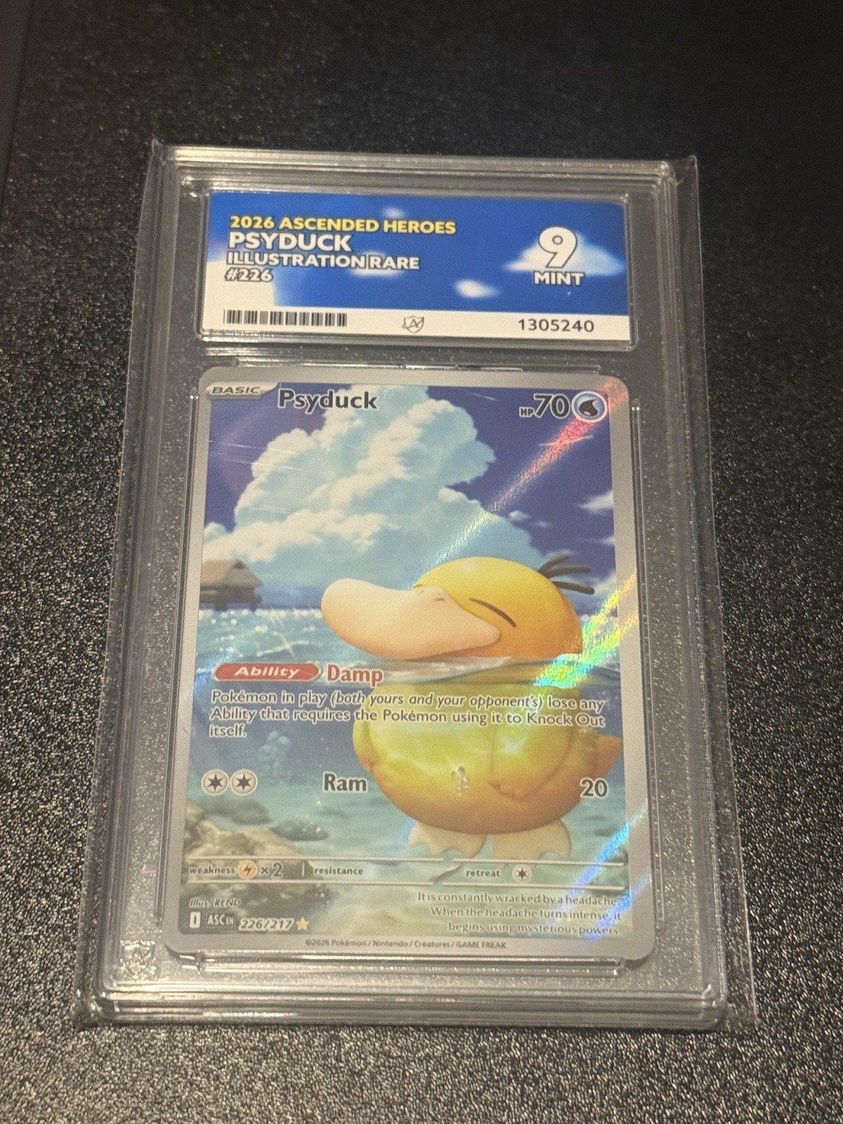 ACE 9 Psyduck 226/217 Ascended Heroes Mint Pokemon