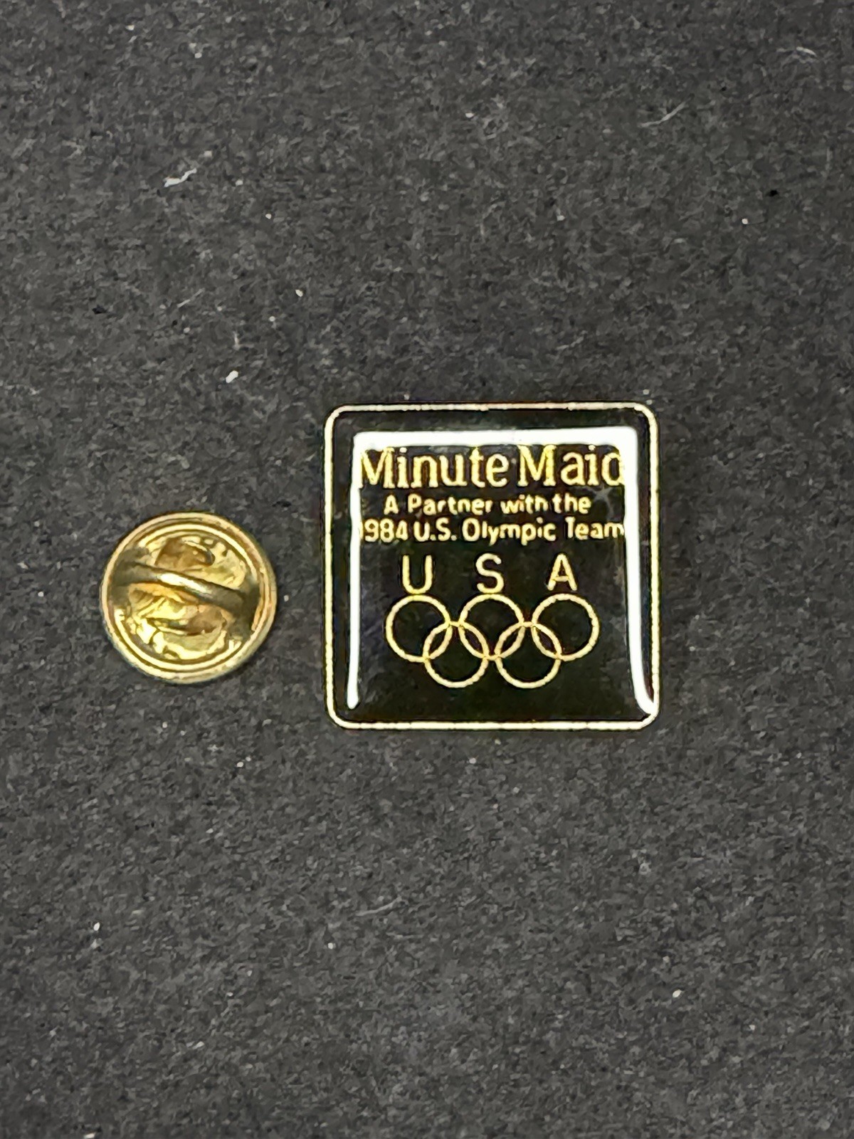 Vintage 1984 Minute Maid U.S. Olympic Team Sponsor USA Olympics Pin
