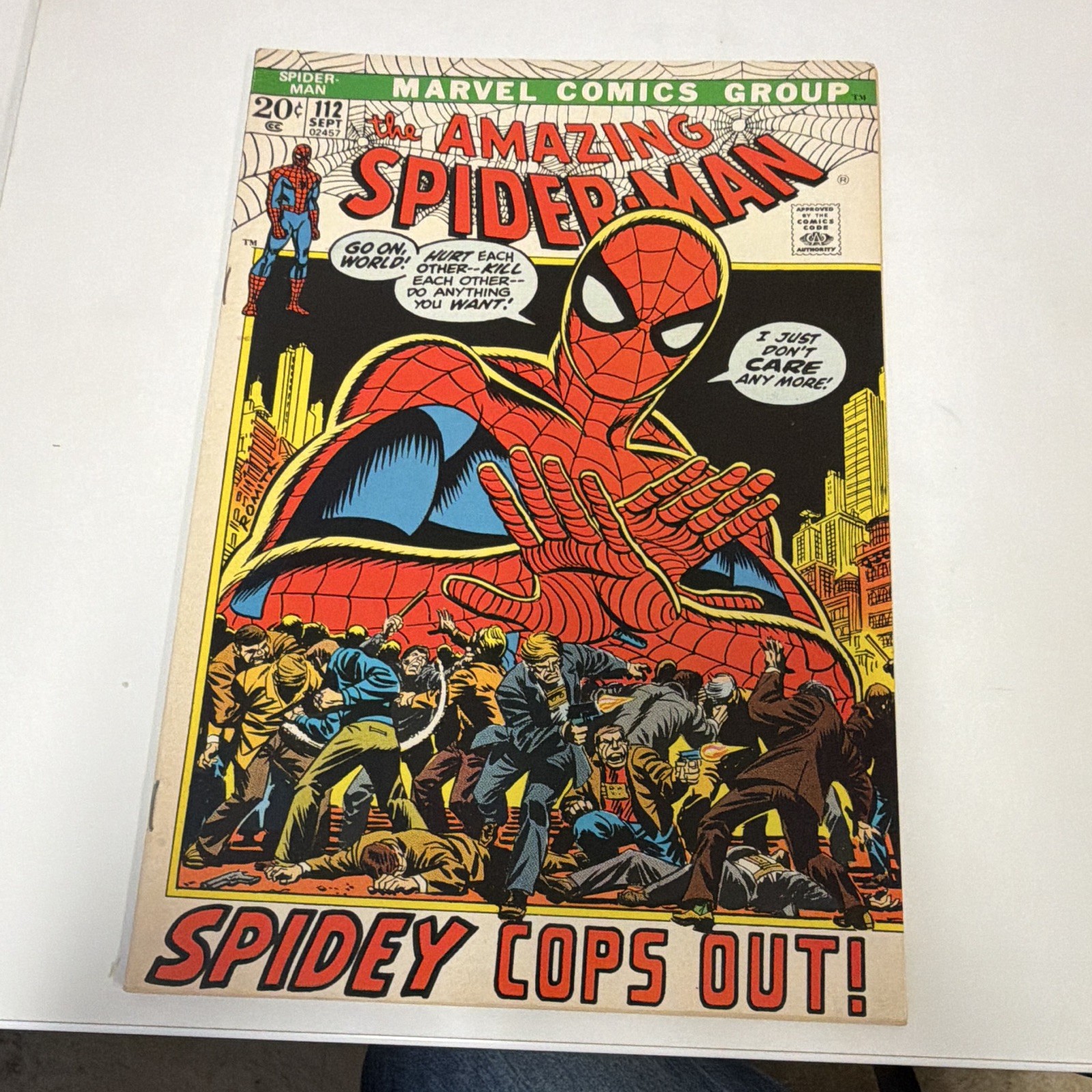 The Amazing Spider-Man #112 VF+ Mike Esposito iconic cover Marvel Comics 1969