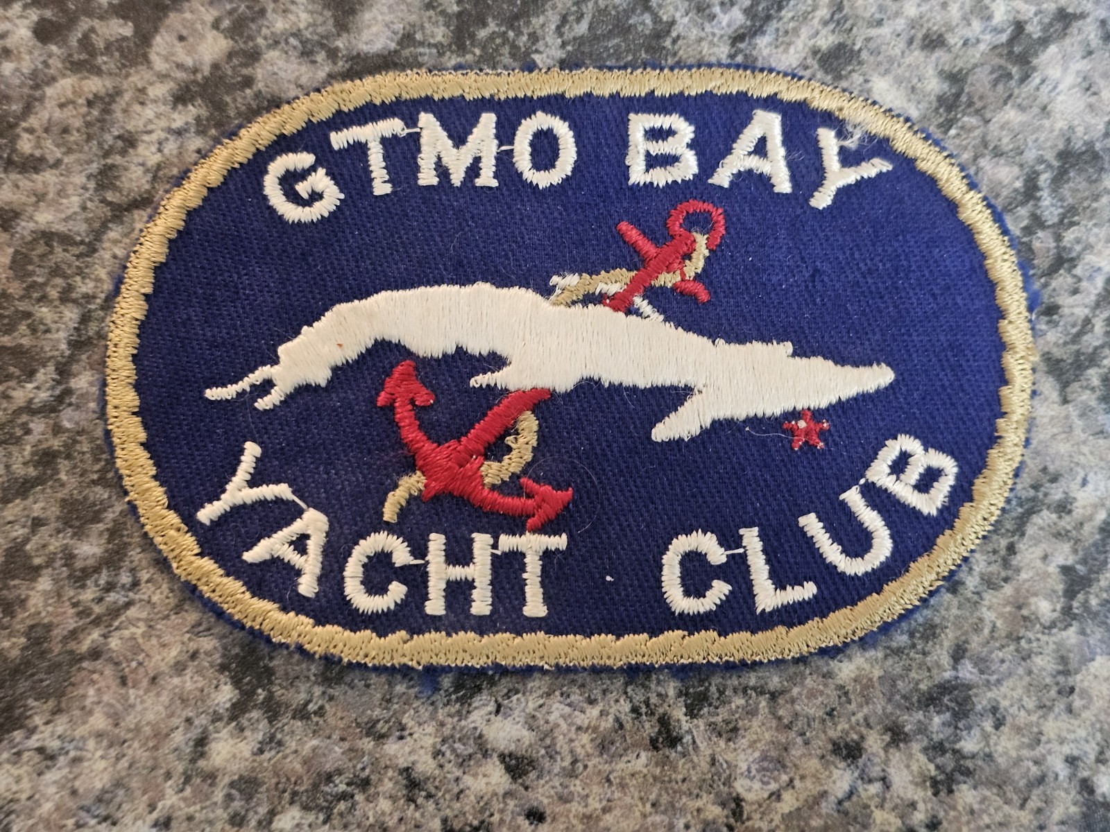 Rare Original 1950\'s GTMO Bay Yacht Club Morale Militaria Patch Navy Guantanamo