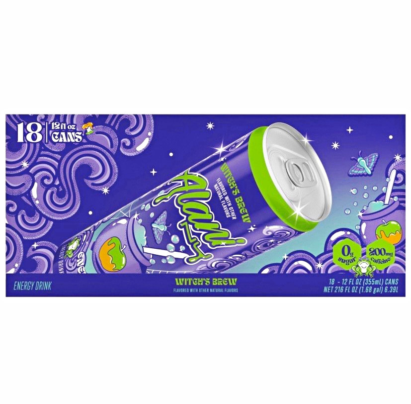 Alani Nu Energy Drink, Witch's Brew, 12 fl oz, 18-count Sugar Free
