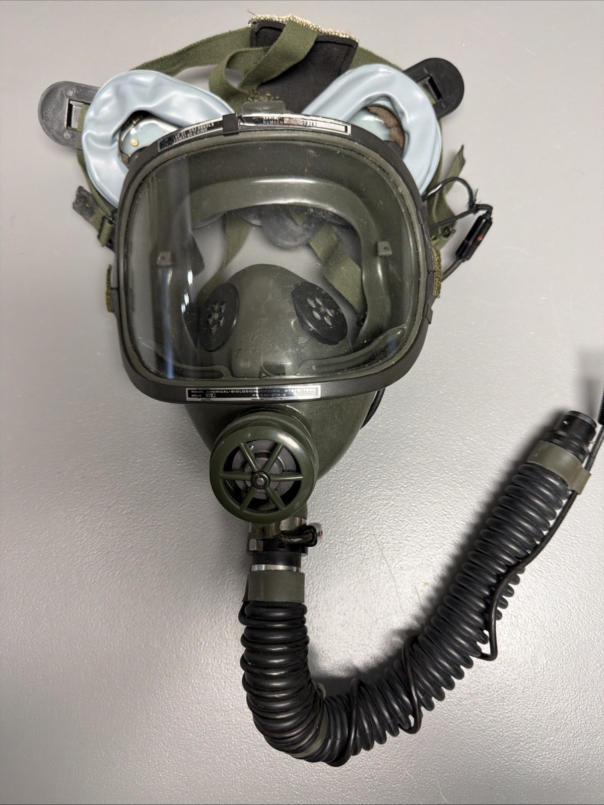 Vintage SCOTT Chemical Biological Oxygen Full Face Mask 07878/76211 C-03