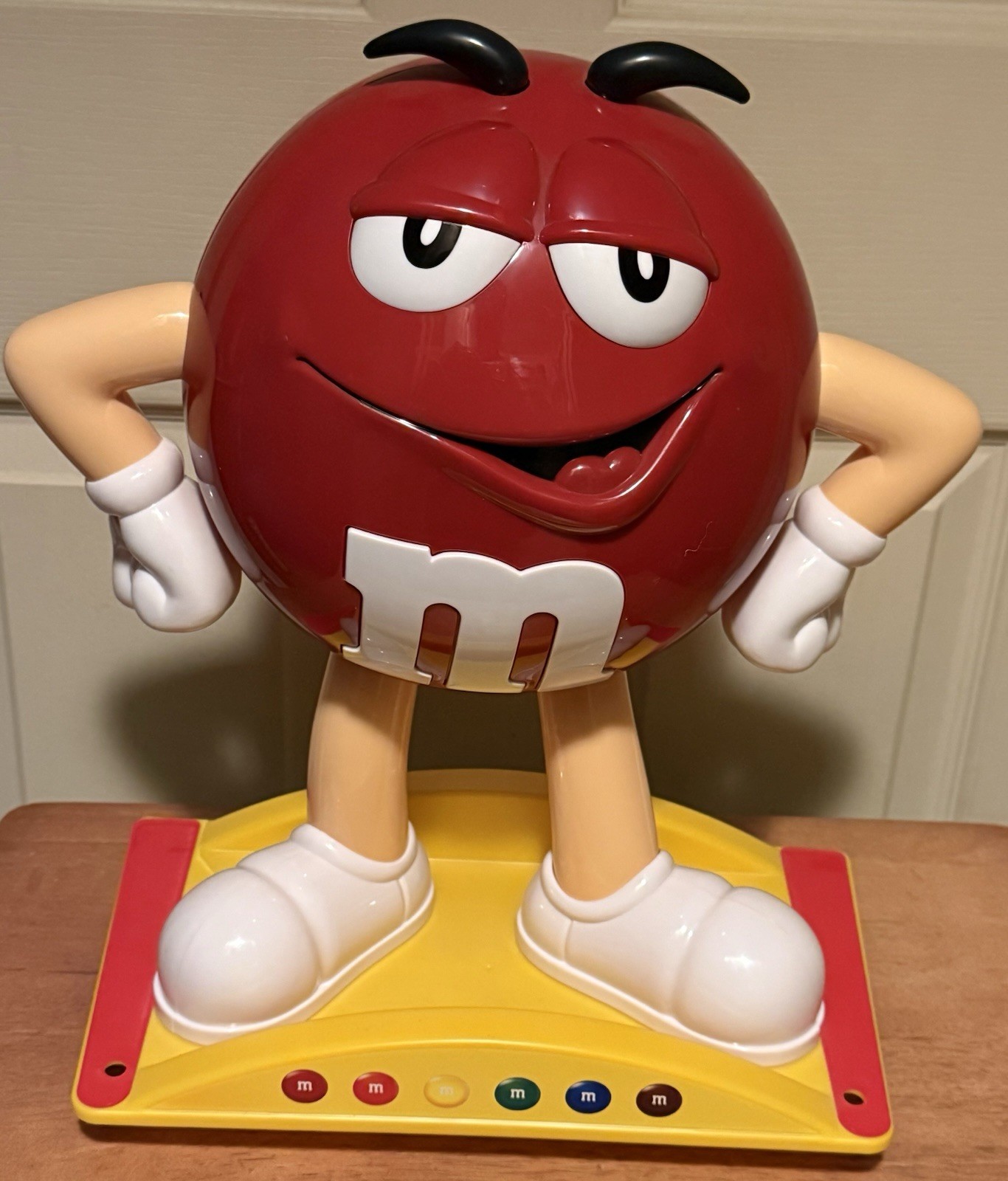 Rare M&M Red Character Candy Store Topper Display Advertising 8 Tier Display