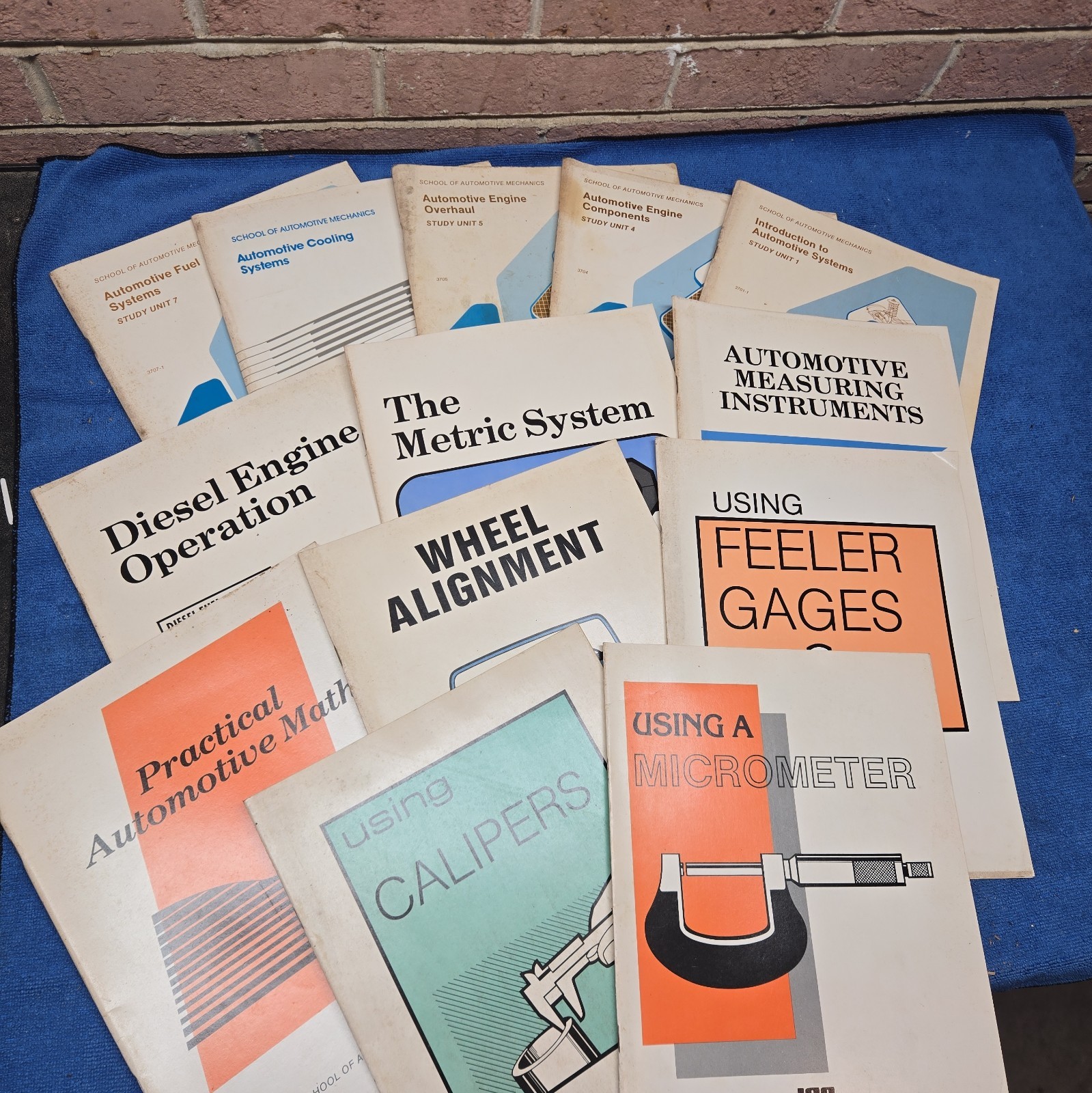 13 VINTAGE ICS School Of Automotive Mechanics System Books