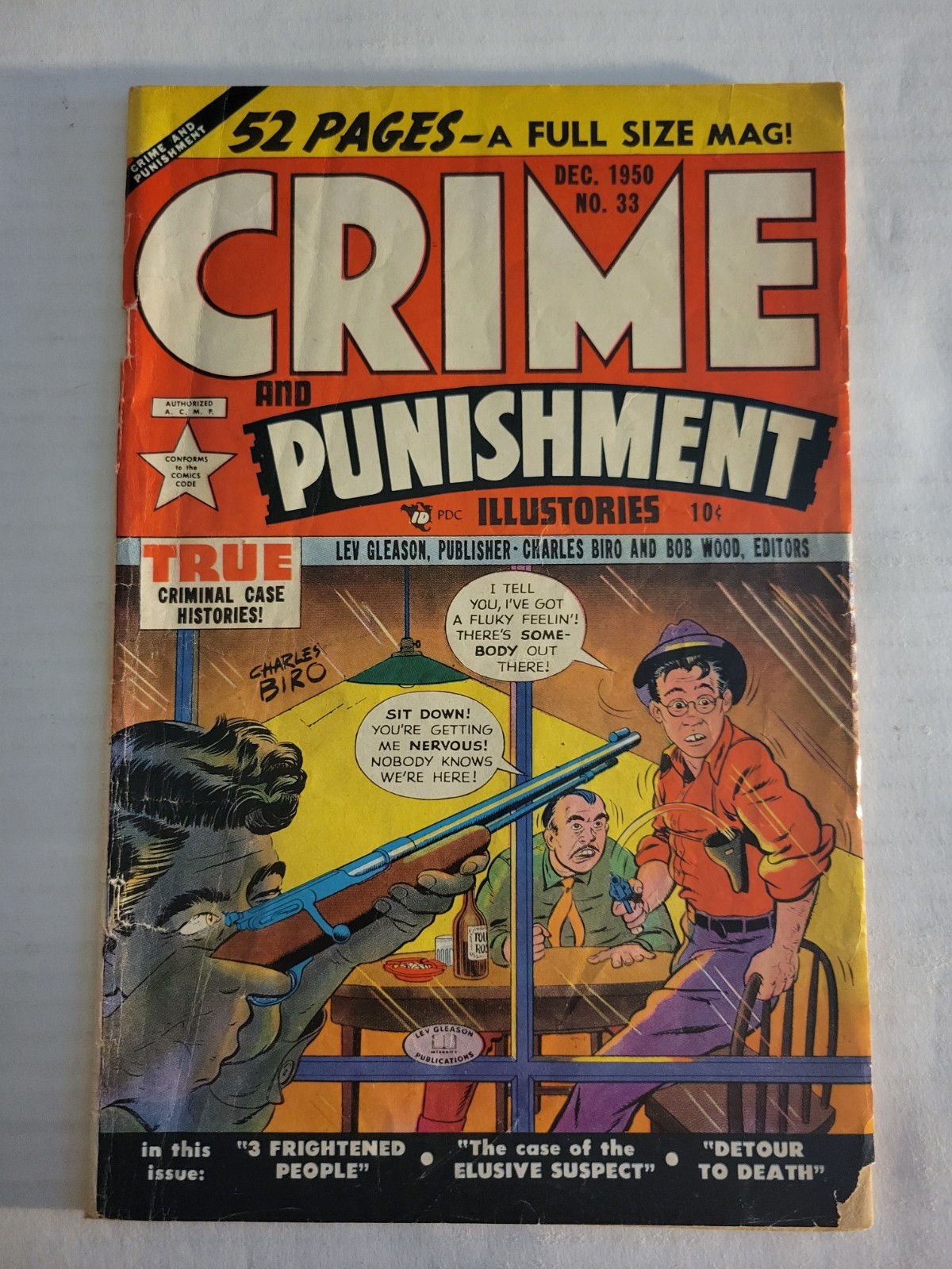 CRIME AND PUNISHMENT #33 1950 Lev Gleason Golden Age Crime Comic Book