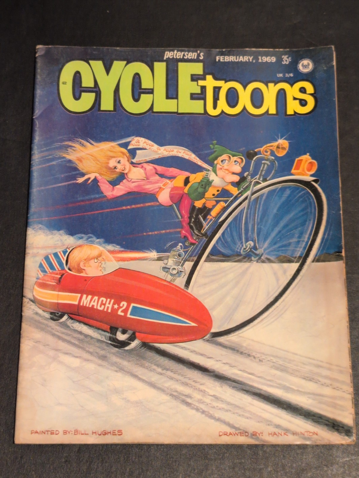 Vintage Petersen’s CYCLEtoons February 1969 Motorcycle Humor Magazine 35¢