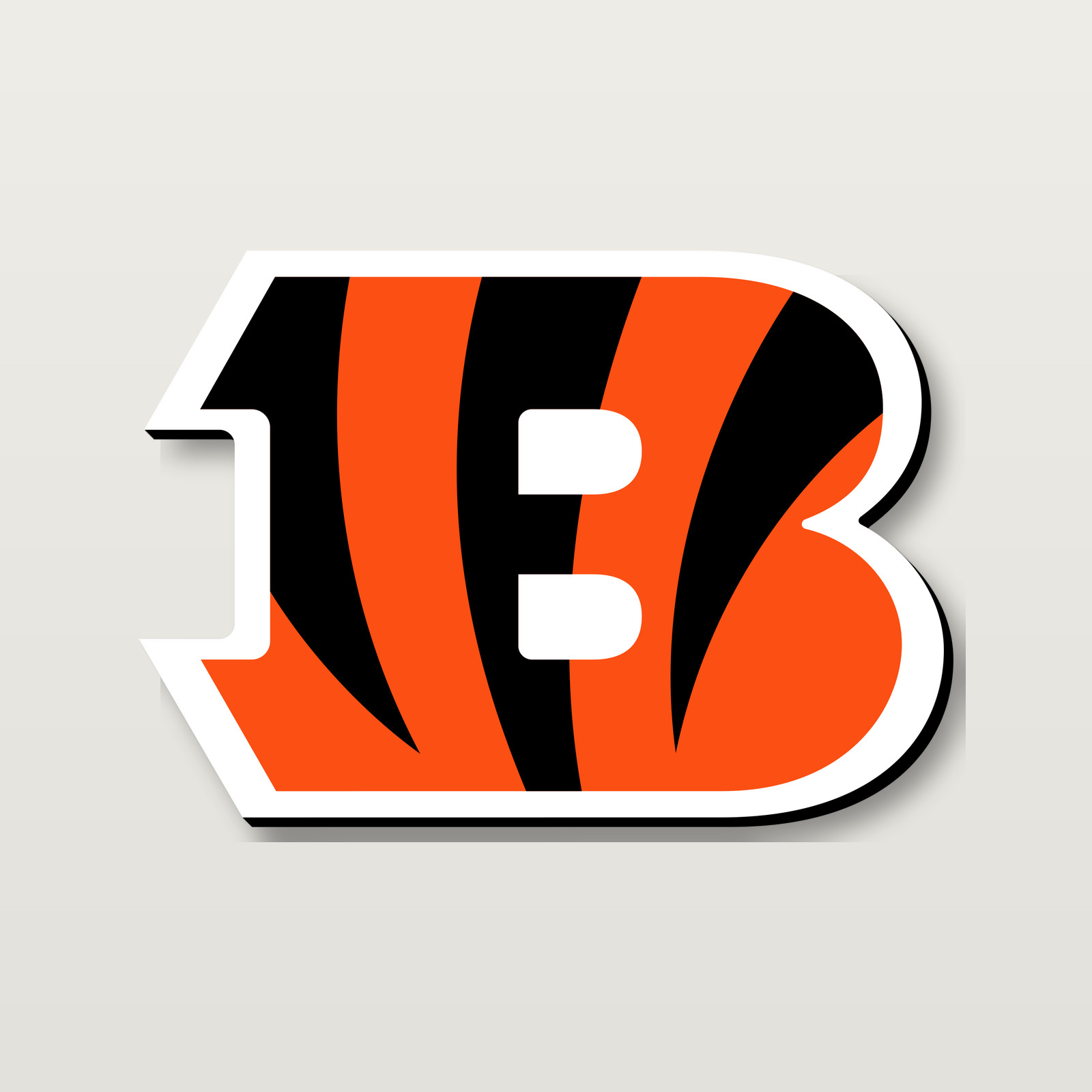 Cincinnati Bengals 3D Printed B Logo Wall Sign Football Decor