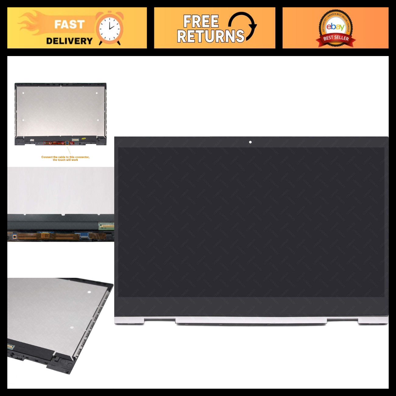 Replacement for HP Envy x360 15m-cn0011dx 15m-cn0012dx FHD LCD Touch Screen