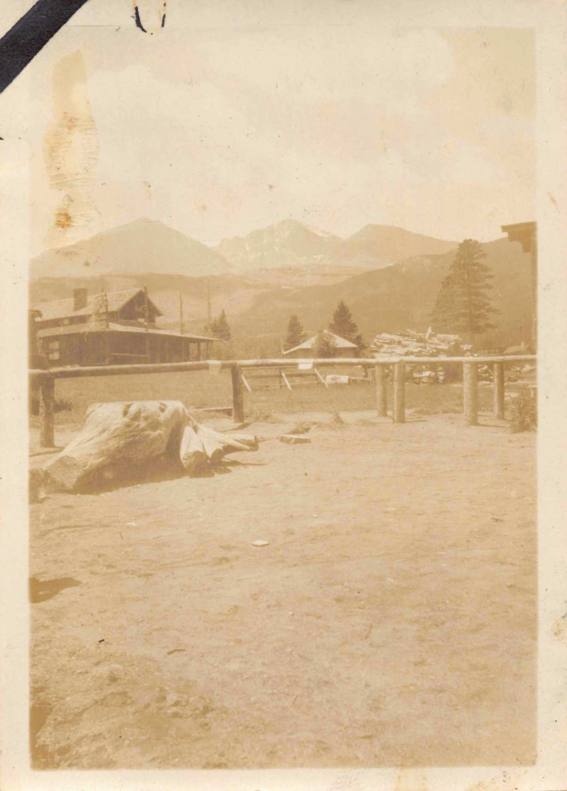 1921 Long\'s Peak Inn Tahosa Valley 1920s Photo Colorado Building Mountains
