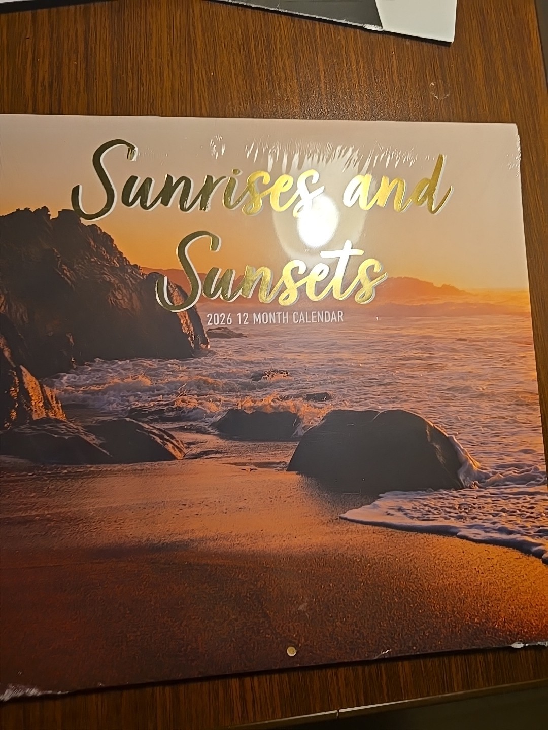 2026 Month Wall Calendar SUNRISES AND SUNSETS 12 X 24” 