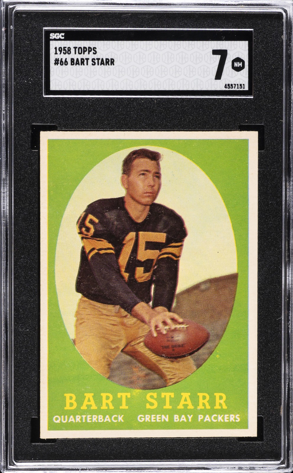 1958 TOPPS #66 BART STARR SGC 7