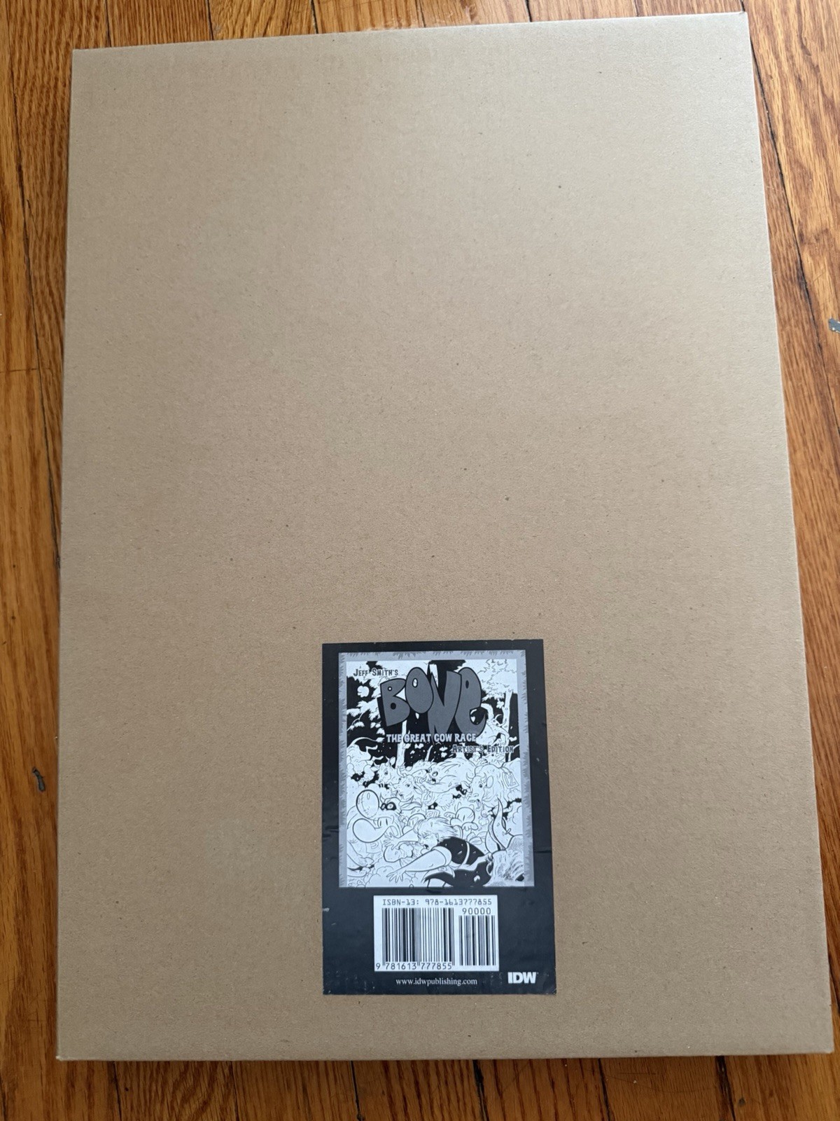 Jeff Smith's BONE: THE GREAT COW RACE ARTIST'S EDITION Oversized - IDW 2013 LN