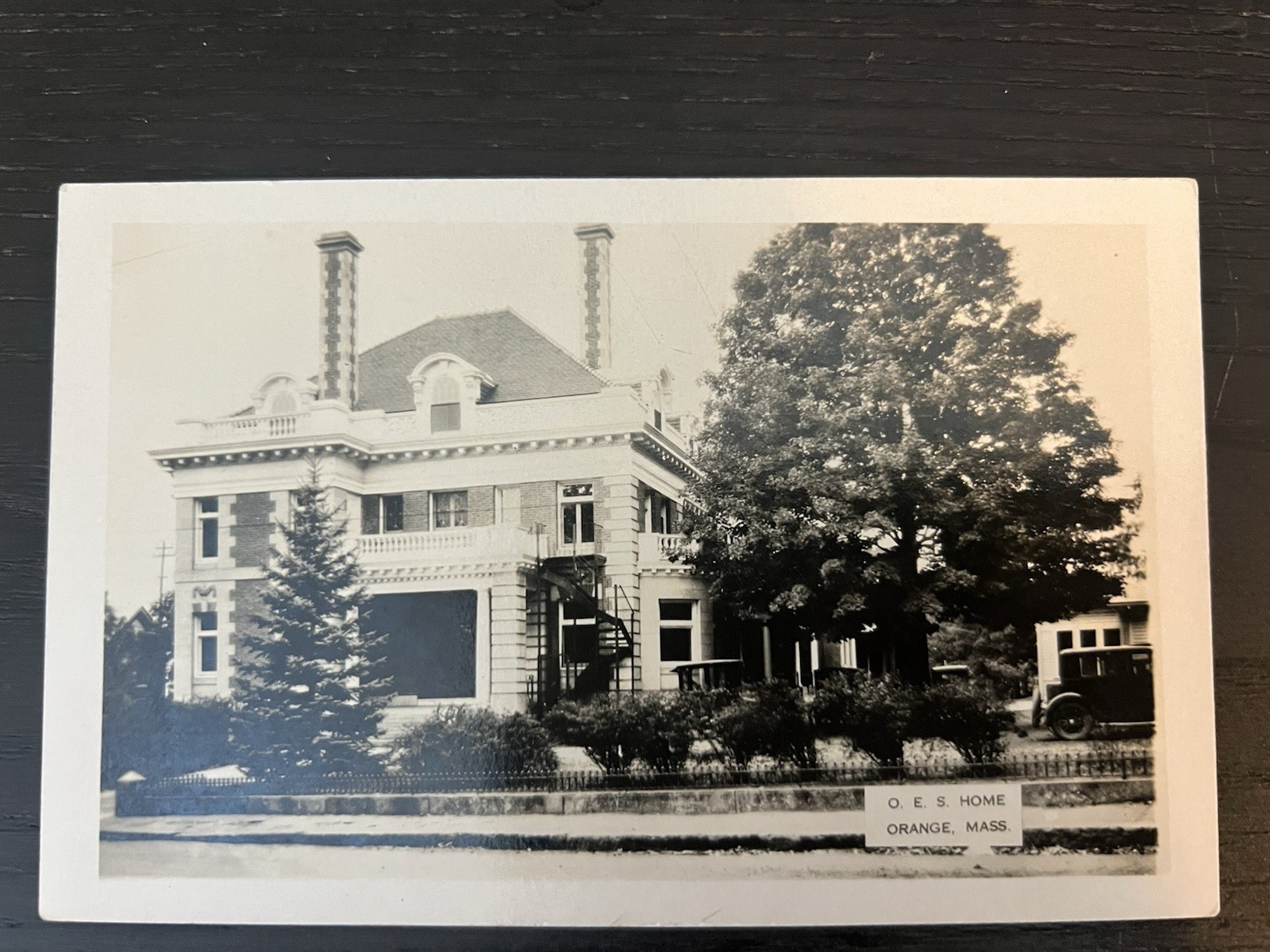 Vtg Postcard RPPC O.E.S. Home Orange Massachusetts MA approx 1925 Real Photo