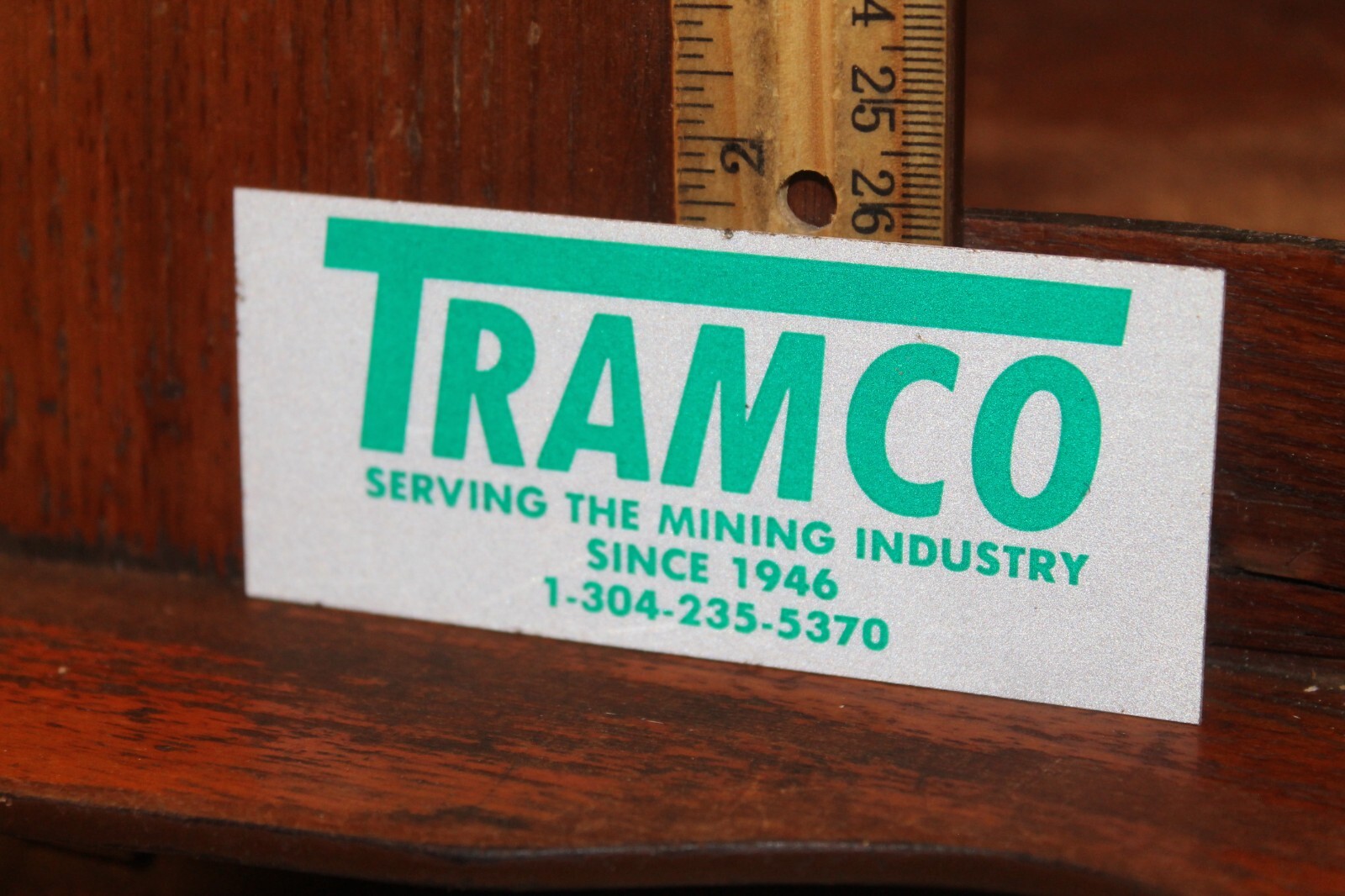 Vintage Coal Mining Decal Sticker Tramco Serving the Mining Industry 