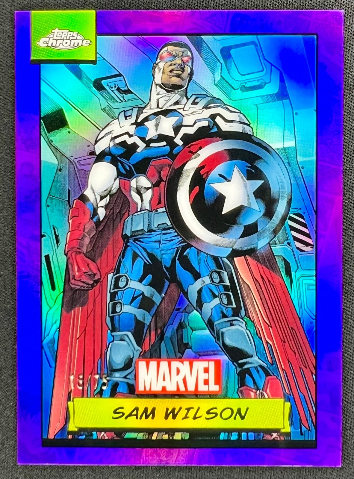 2024 Topps Chrome Marvel Sam Wilson #23 Purple Refractor /75
