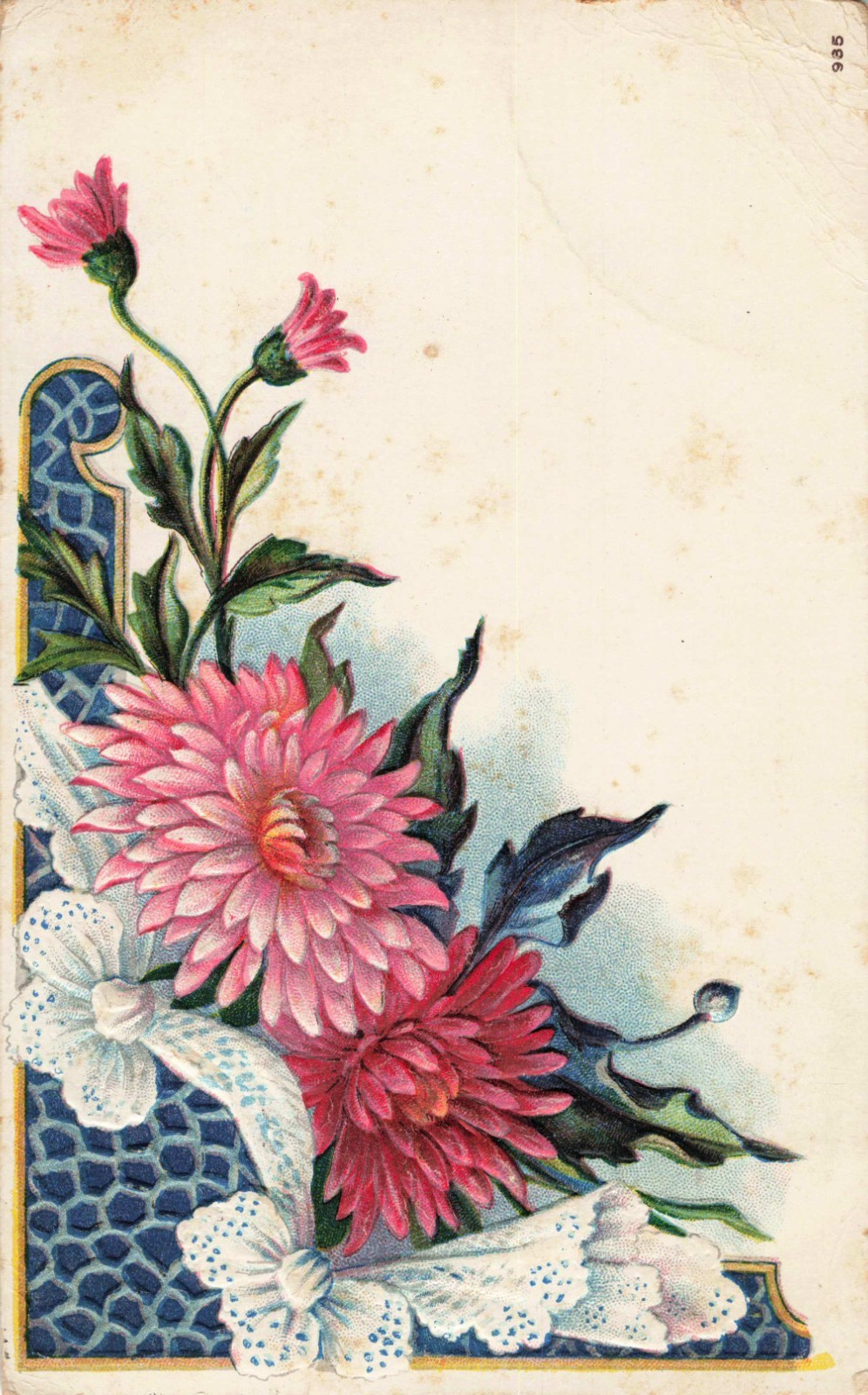 Embossed Greetings Postcard Divided Back (93e)