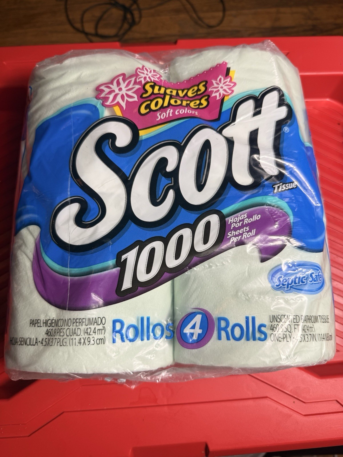 Vintage 2005 Scott 1000 Toilet Paper 4 Roll Pack Unopened Septic Safe NOS