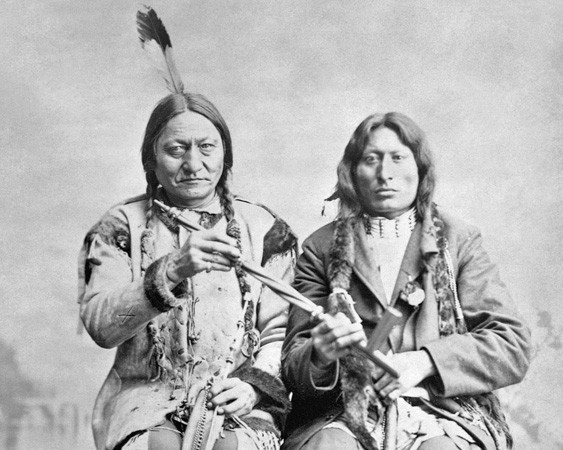 Indian CHIEF SITTING BULL and CRAZY HORSE 8x10 Photo Native American Print