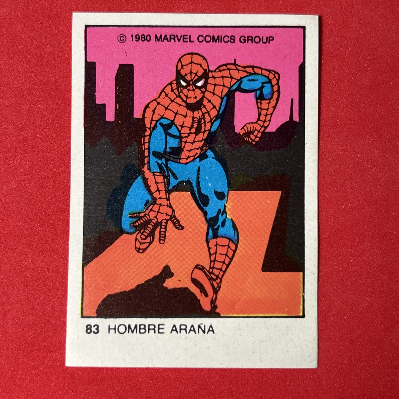 1980 Marvel Non Terrabusi Argentina Spider-Man Card Set #83 Rare Ultra Figus