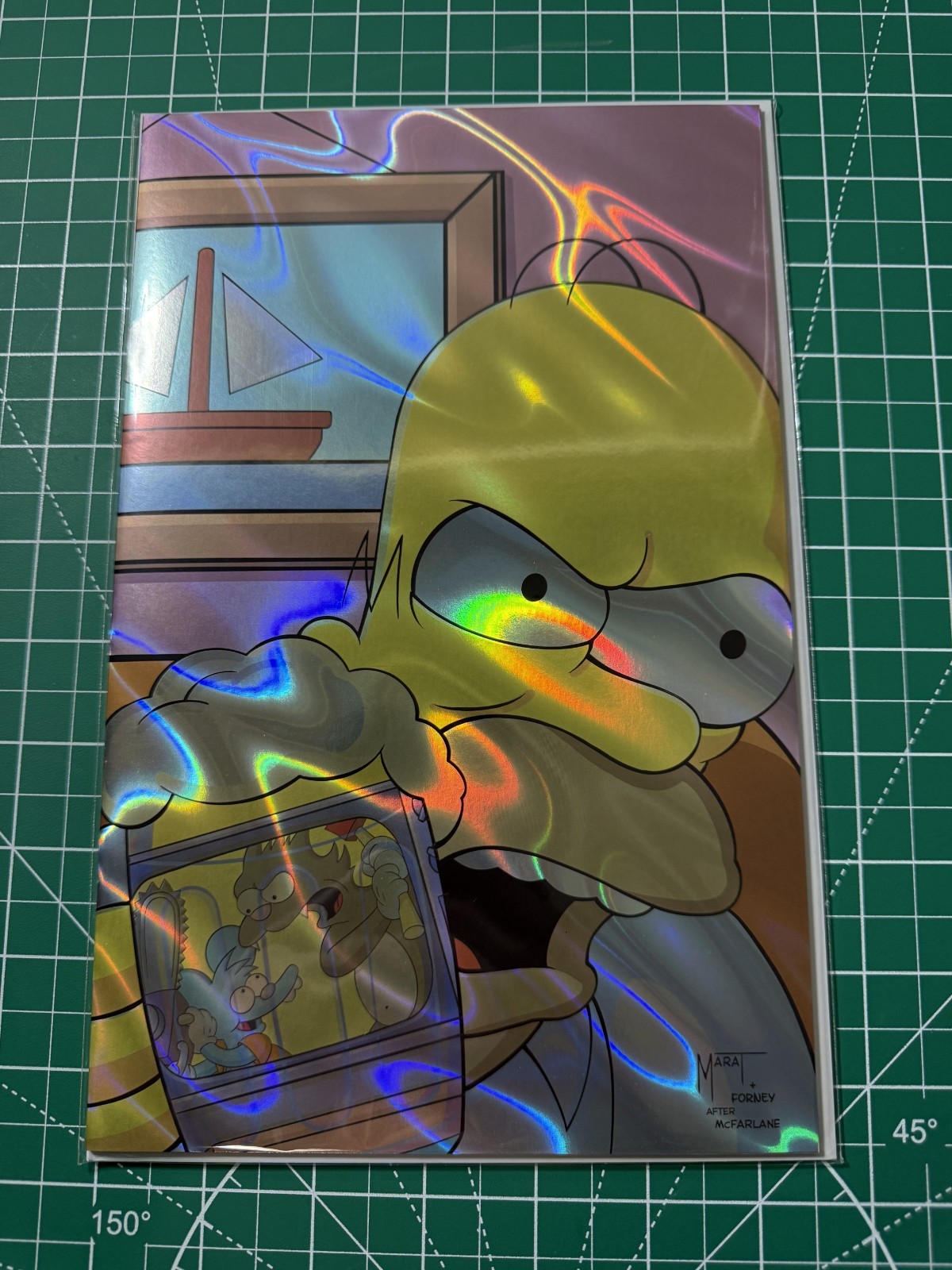 Fame Matt Groening Homer Simpson Hulk 340 Homage NYCC Exclusive LTD 15 Lava Foil