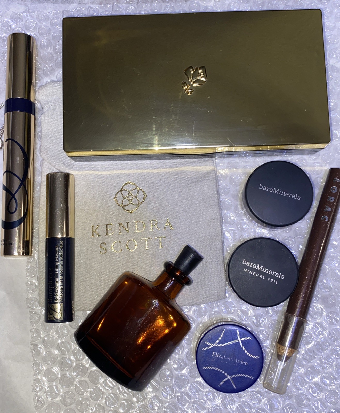 LOT Vanity Junk Drawer Designer Beauty COLLECTIBLES Bottles Compacts Tubes VTG