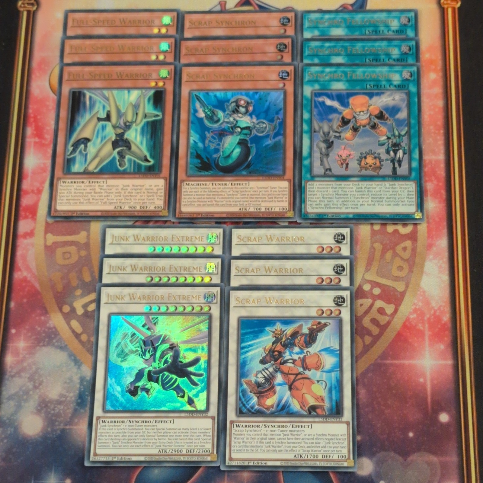 15cd Full-Speed/Scrap Synchron/Junk Warrior - L5DD-ENY Ultra Core Yugioh Mint 