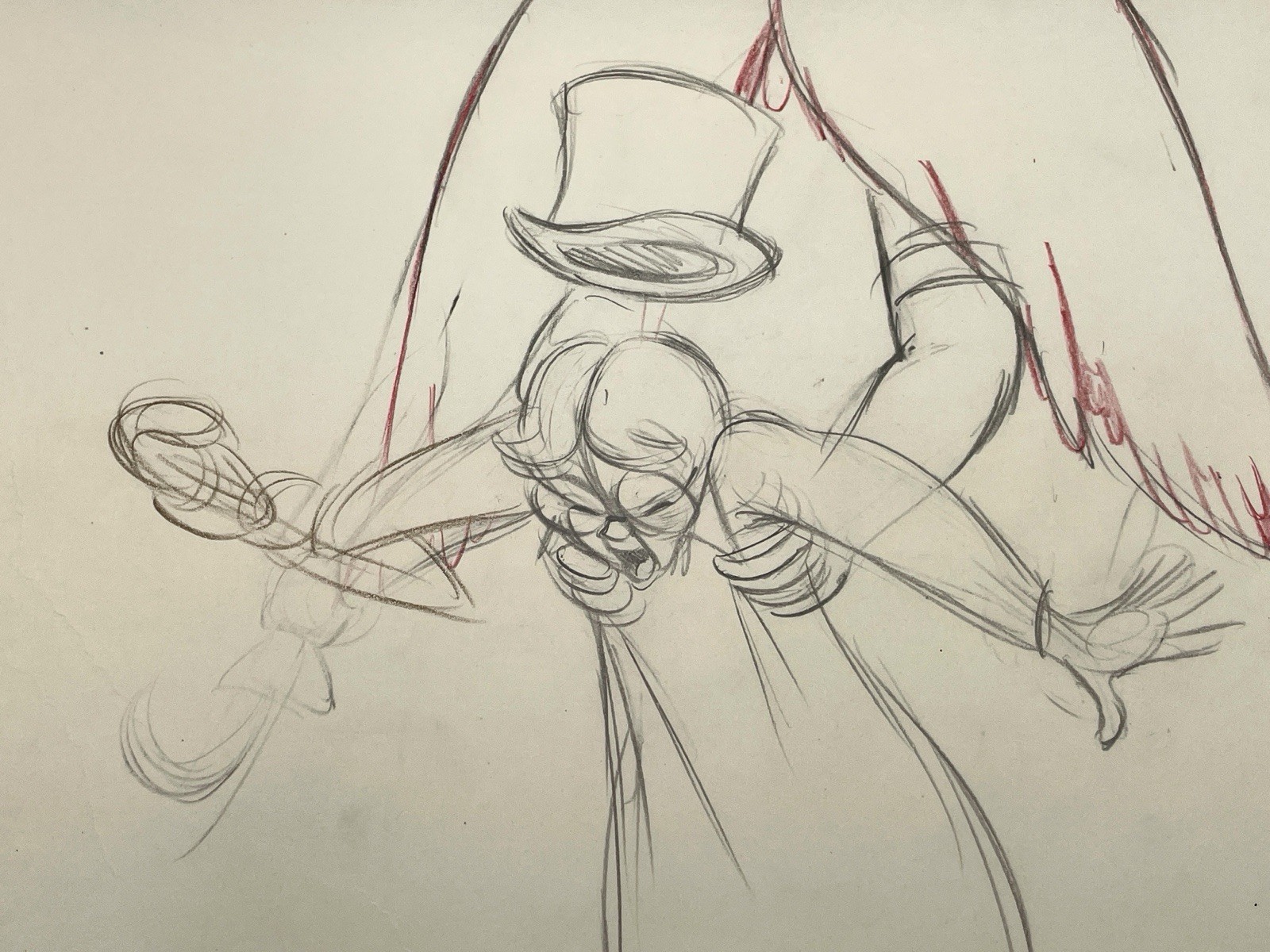 Peter Pan John Production Drawing Walt Disney Cel Original