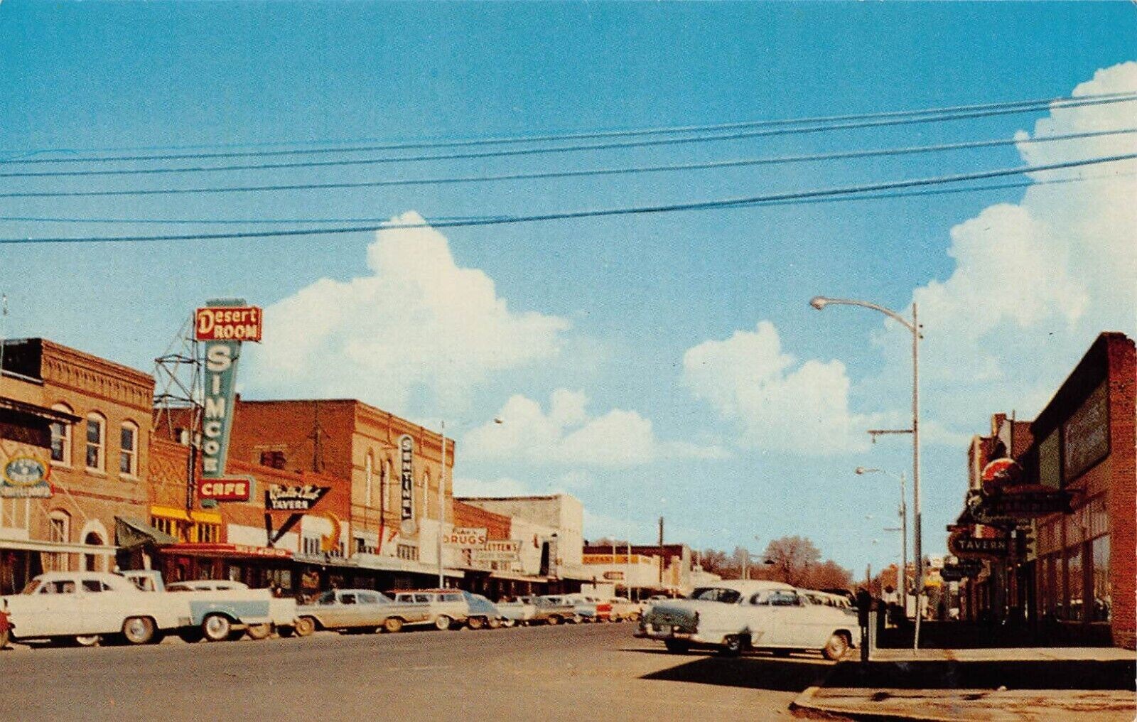 Goldendale WA 1960\'s Street Scene  Refrigerator / Tool Box  Magnet