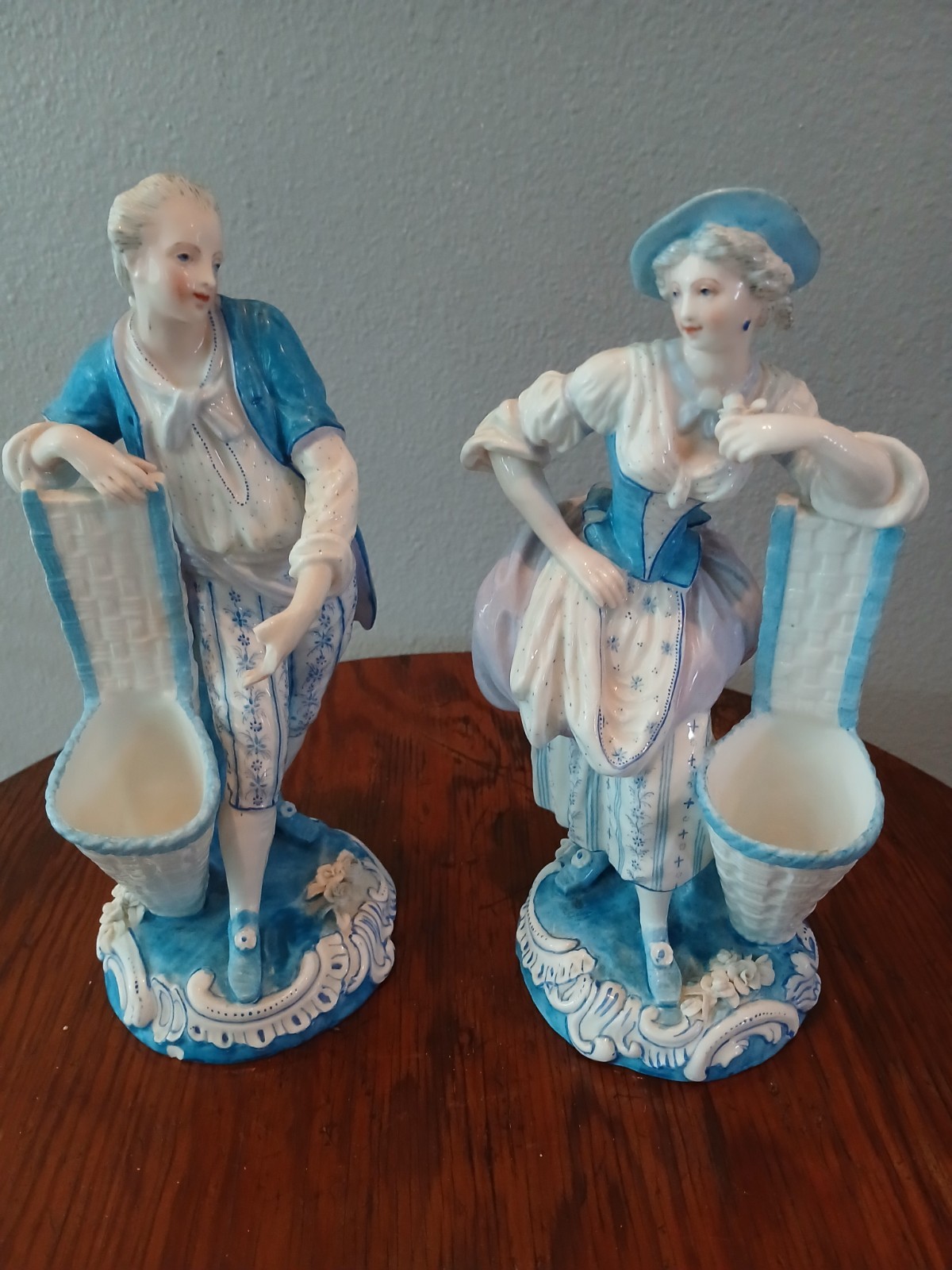 Original matching pair of Charles Levy, antique figurines, c1876, 10 3/4