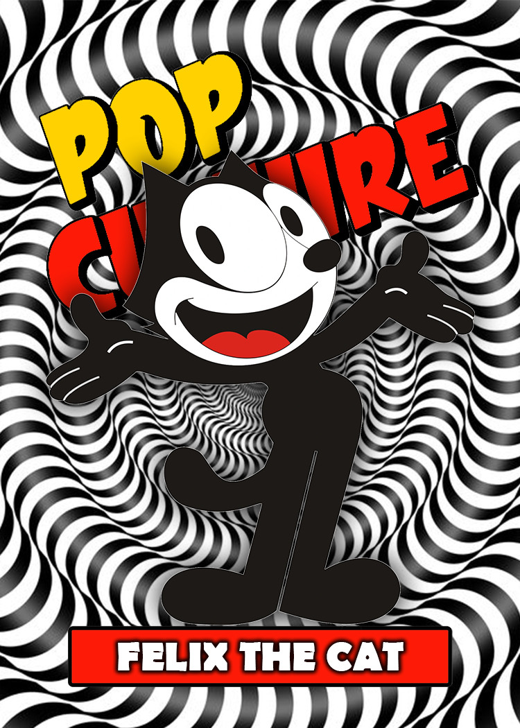 Felix The Cat Custom card ACEO Fan Art Pop Culture Cards